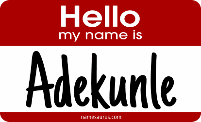 Hello my name is Adekunle png download