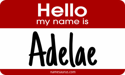Hello my name is Adelae png download