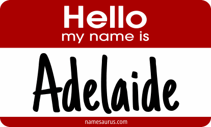 Hello my name is Adelaide png download