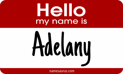 Hello my name is Adelany png download