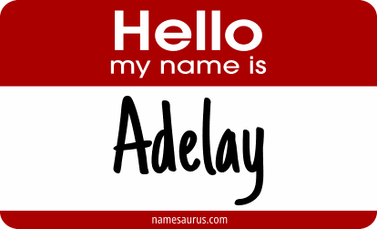 Hello my name is Adelay png download