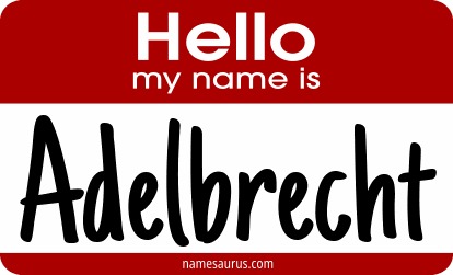 Hello my name is Adelbrecht png download