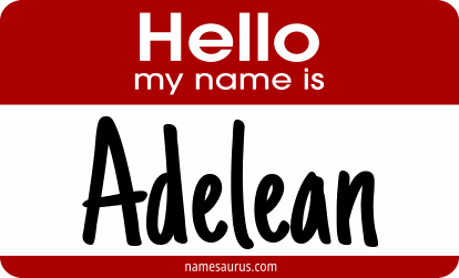 Hello my name is Adelean png download