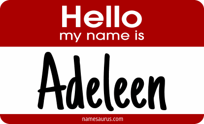 Hello my name is Adeleen png download