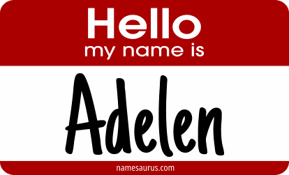 Hello my name is Adelen png download