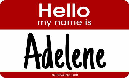Hello my name is Adelene png download