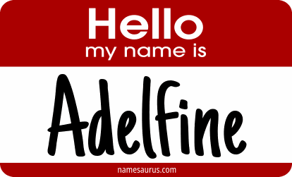 Hello my name is Adelfine png download