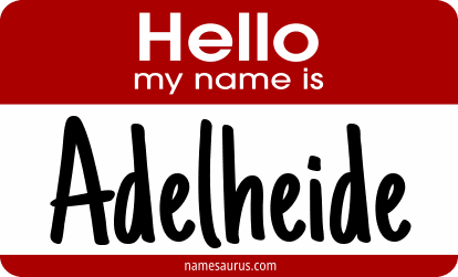 Hello my name is Adelheide png download