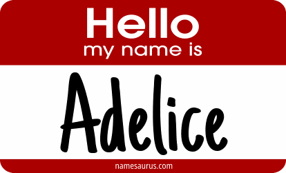 Hello my name is Adelice png download