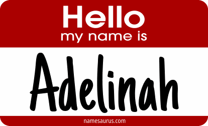Hello my name is Adelinah png download