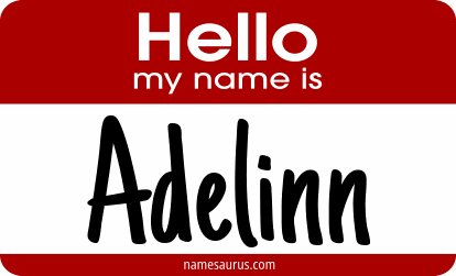 Hello my name is Adelinn png download