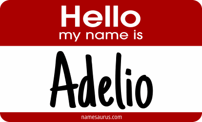 Hello my name is Adelio png download
