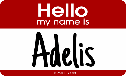 Hello my name is Adelis png download