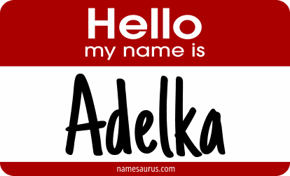 Hello my name is Adelka png download