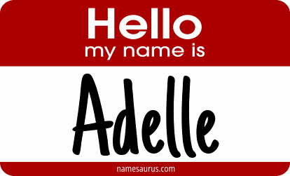 Hello my name is Adelle png download