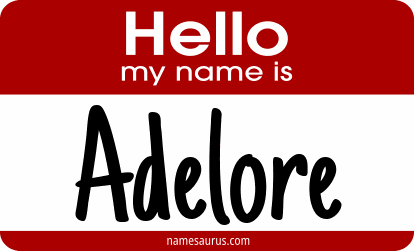 Hello my name is Adelore png download