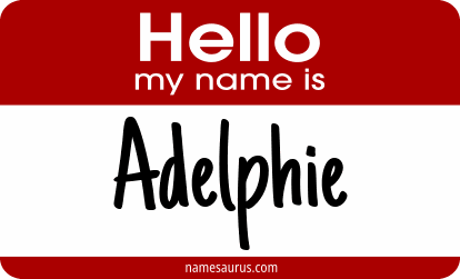 Hello my name is Adelphie png download