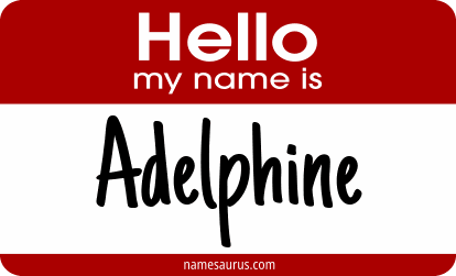 Hello my name is Adelphine png download