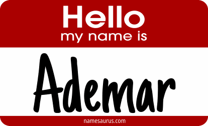 Hello my name is Ademar png download
