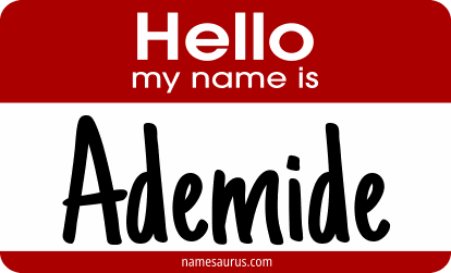 Hello my name is Ademide png download