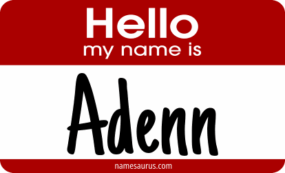 Hello my name is Adenn png download