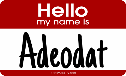 Hello my name is Adeodat png download