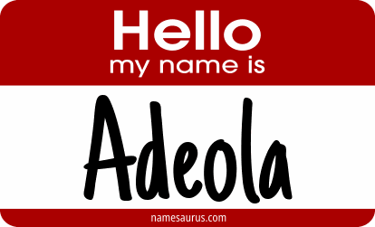 Hello my name is Adeola png download