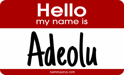 Hello my name is Adeolu png download