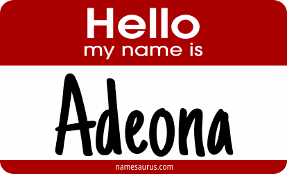 Hello my name is Adeona png download