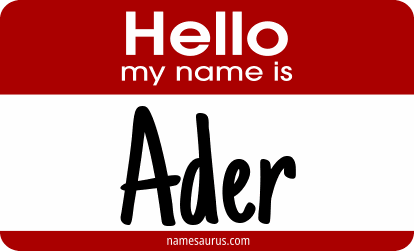 Hello my name is Ader png download
