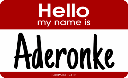 Hello my name is Aderonke png download