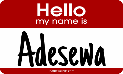 Hello my name is Adesewa png download