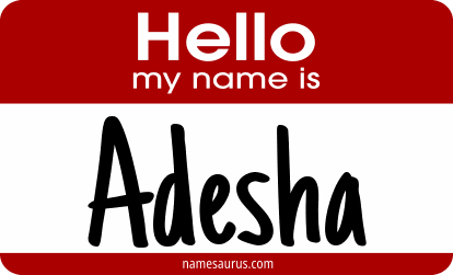 Hello my name is Adesha png download