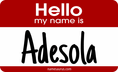 Hello my name is Adesola png download