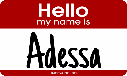 Hello my name is Adessa png download