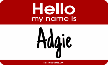 Hello my name is Adgie png download