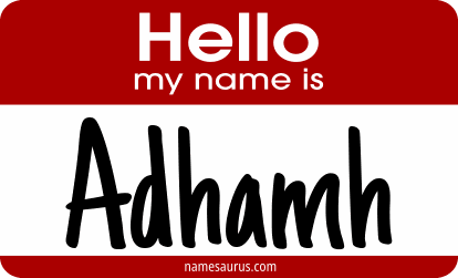 Hello my name is Adhamh png download