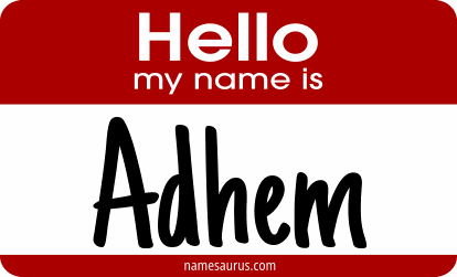 Hello my name is Adhem png download