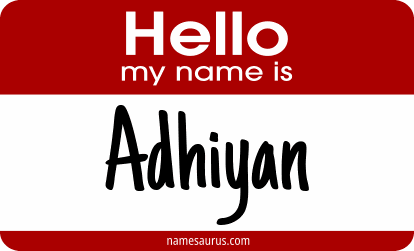 Hello my name is Adhiyan png download