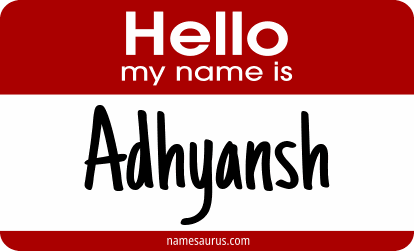 Hello my name is Adhyansh png download