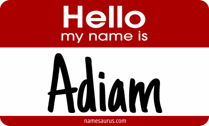 Hello my name is Adiam png download