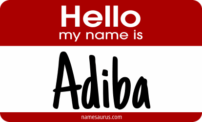 Hello my name is Adiba png download