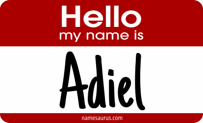 Hello my name is Adiel png download