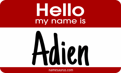 Hello my name is Adien png download