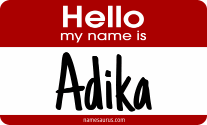 Hello my name is Adika png download