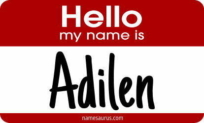 Hello my name is Adilen png download