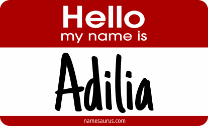 Hello my name is Adilia png download