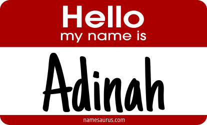 Hello my name is Adinah png download