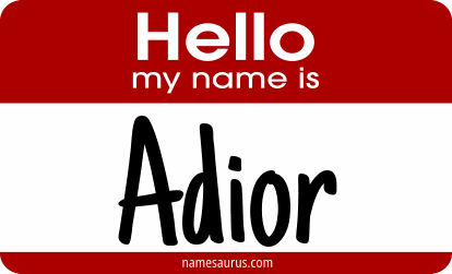 Hello my name is Adior png download