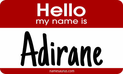 Hello my name is Adirane png download
